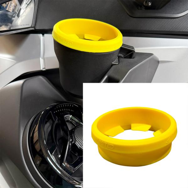 UNLIMITED（アンリミテッド） シリコンカップホルダー *ヤマハ FX用 (2019-) *BRP 純正カップホルダー用（イエロー）　＃UL60010