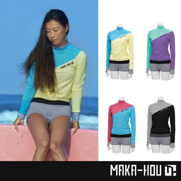 MAKA-HOU レディースラッシュガード Turtle Neck with Hot Pants 25W04/71S  :17ss-mkh-25w0171s:白浜マリーナ !店 通販 