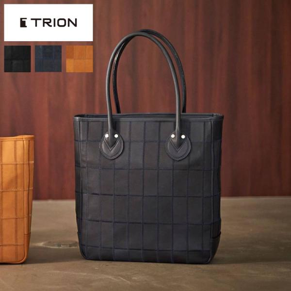 【美品】TRION トライオン トートバッグ パネル オールレザー A4 肩掛け TRION（トライオン） TRION PANELシリーズ トート縦型 トートバッグ