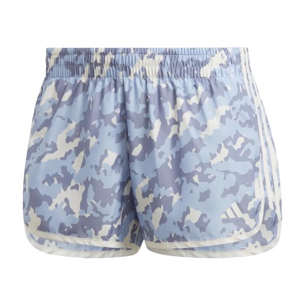 アディダス adidas マラソン 20 カモ ランニング ショーツ レディース 春 夏 ブルー 青 スポーツ フィットネス ショート パンツ QU135-HR9972