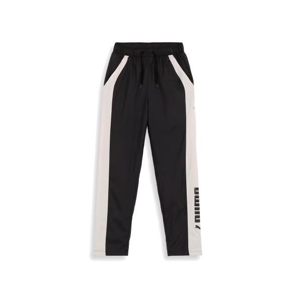 プーマ PUMA トリコット ウーブンパンツ 裏起毛 レディース 秋 冬 ブラック 黒 スポーツ フィットネス ロング パンツ 524295-01