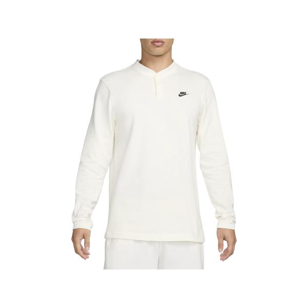 ナイキ NIKE クラブ ロングスリーブ ヘンリー メンズ 春 秋 冬 ホワイト 白 スポーツ トレーニング 長袖 Tシャツ FZ6631-133