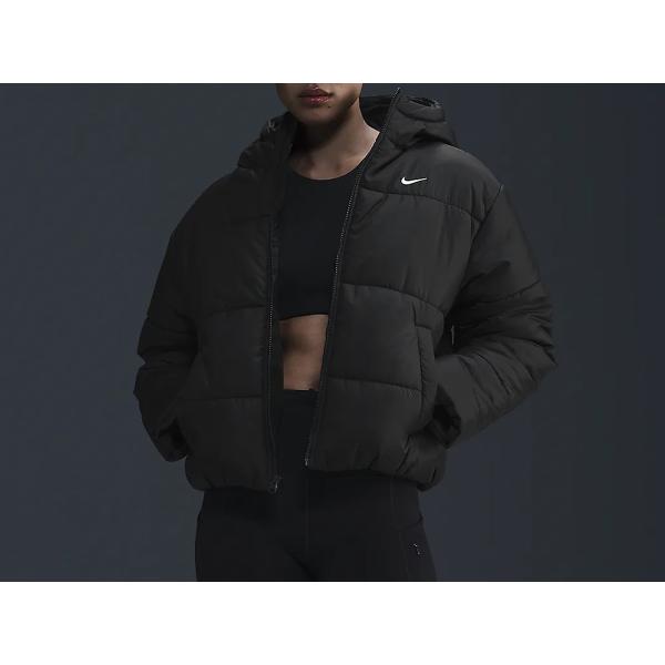 ナイキ NIKE スポーツウェア Therma-FIT クラシック パファー ルーズ フーデッド ジャケット レディース 秋 冬 ブラック 黒 アウター ジャケット FZ5900-010