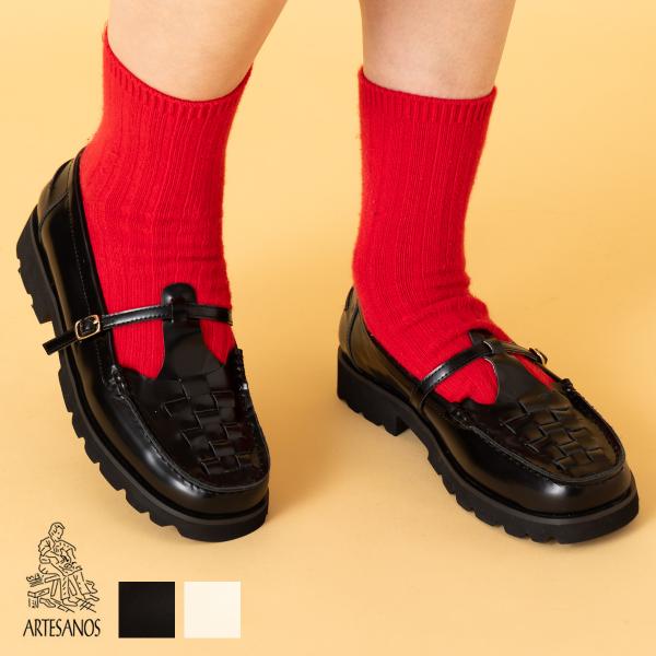 ARTESANOS アルテサノス　メッシュ ストラップ ローファー ARTESANOS/アルテサノス】◇【WEB限定】メッシュTストラップローファー