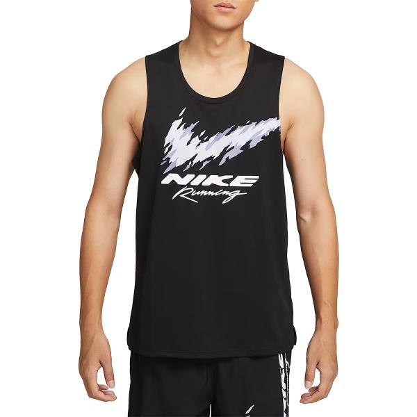 ナイキ　ランニングシャツ・ショーツセット　黒/黒　XL 新品 NIKE（ナイキ） NIKE Dri-FIT マイラー ランニングタンクトップ メンズ