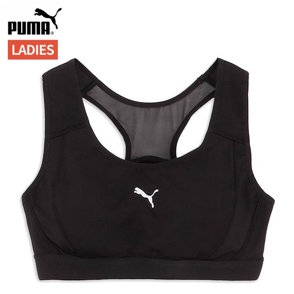 プーマ PUMA トレーニング スポーツ ブラトップ ミディアムサポート レディース オールシーズン ブラック 黒 スポーツブラ ブラトップ 527025-01