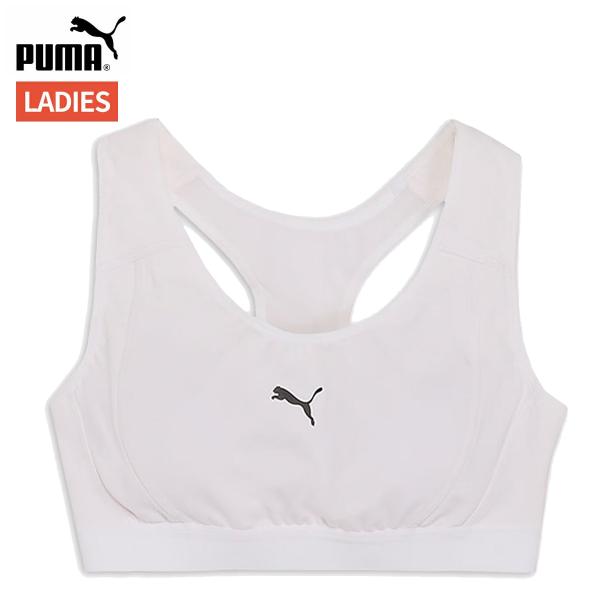 プーマ PUMA トレーニング スポーツ ブラトップ ミディアムサポート レディース オールシーズン ホワイト 白 スポーツブラ ブラトップ 527025-02