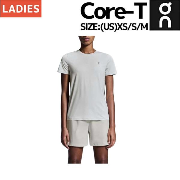 オン On Core-T コアT レディース Tシャツ 半袖 ランニング スポーツ トレーニング フィットネス ジム ウェア アパレル シンプル ロゴ 1WE10580554