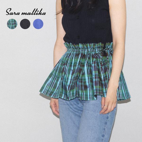 sara mallika（サラ マリカ） Sara mallika POLY TAFFETA MINI SKIRT