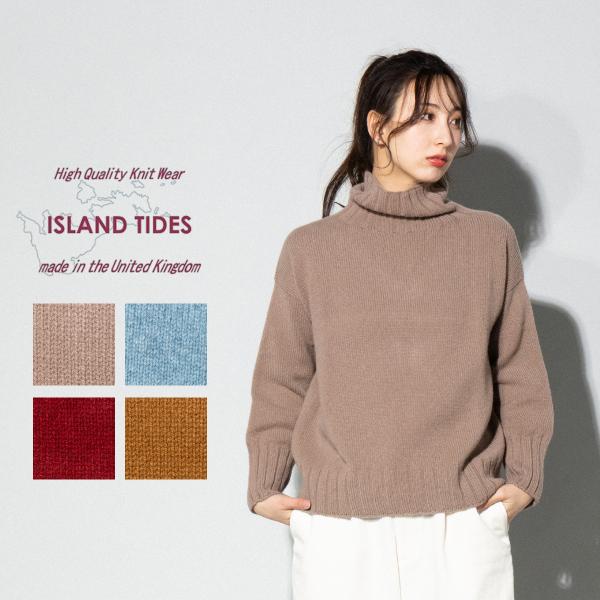 ISLAND TIDES（アイランドタイド） ラムズウール タートルネック