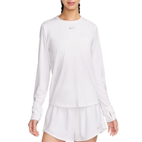 ナイキ NIKE Dri-FIT ワン クラシック ロングスリーブ トップ レディース 秋 冬 ホワイト 白 スポーツ フィットネス 長袖 Tシャツ FN2802-100