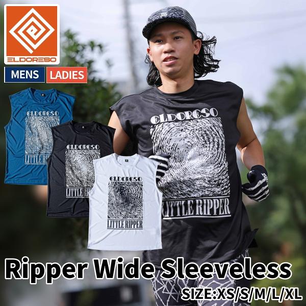 エルドレッソ ELDORESO Ripper Wide Sleeveless メンズ レディース ユニセックス スポーツ トレーニング ランニング タンクトップ ノースリーブ 吸水 E1227026