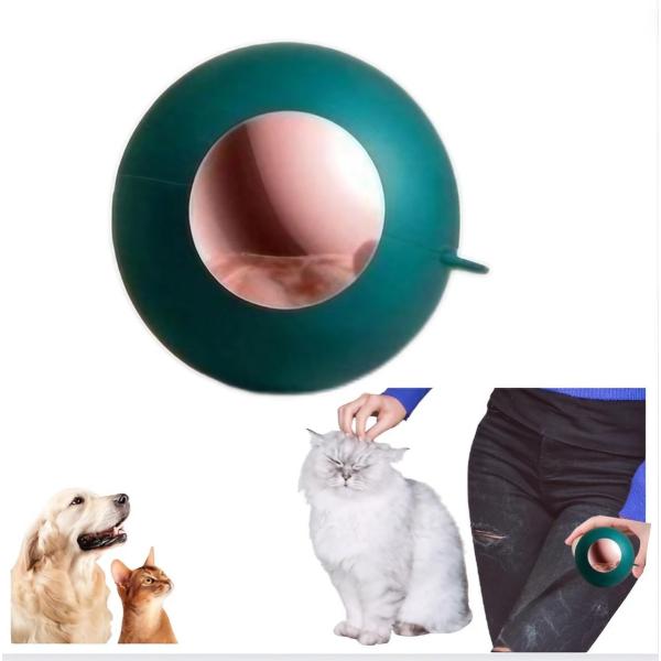 服についた猫の毛取り 毛玉取りき器 ホコリ取り粘着クリーナー 花粉対策グッズ グリーン