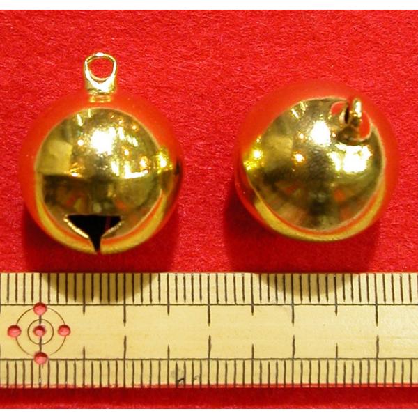 メール便可　 宝来鈴　金　直径 1.8cm 　1個
