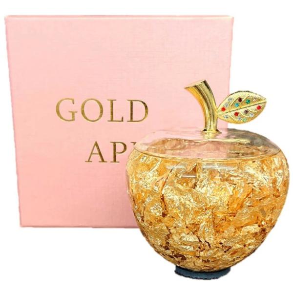 ゴールドアップル 誕生日 記念日 お祝い プレゼント ギフト 還暦 退職 母の日 敬老の日 クリスマス 女性 男性 贈り物 風水 金運 置物