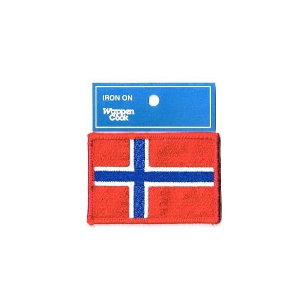 ノルウェー国旗 ワッペン M アイロン接着