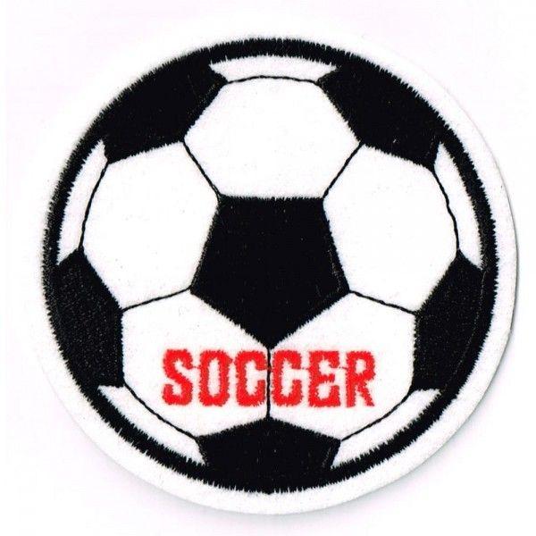 ワッペン SOCCERレッド