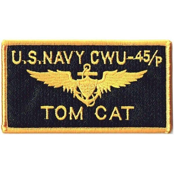 サバゲー ミリタリー 刺繍 ワッペン 米海軍 TOMCAT 角 アイロン接着