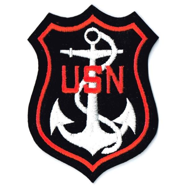 エンブレム ワッペン USNイカリ柄