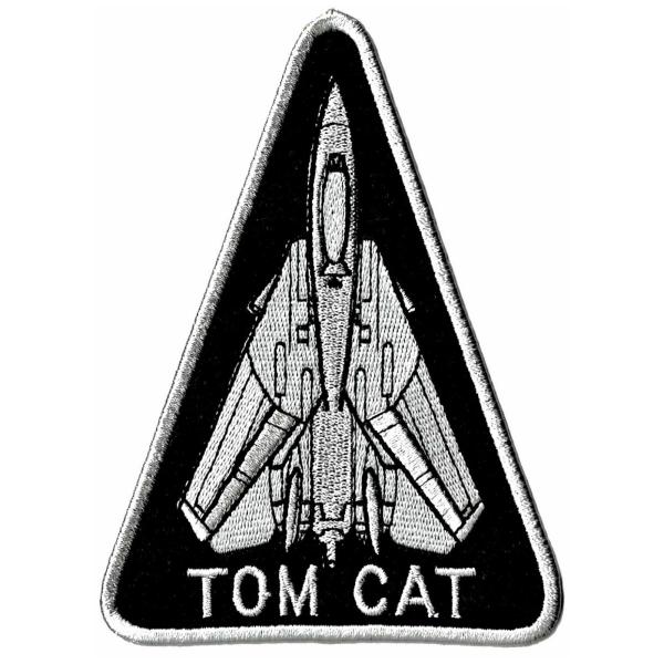 TOP GUN トップガン 刺繍 ミリタリー ワッペン F-14 TOMCAT 三角 アイロン接着 MA1 フライトジャケット 革ジャン 戦闘服