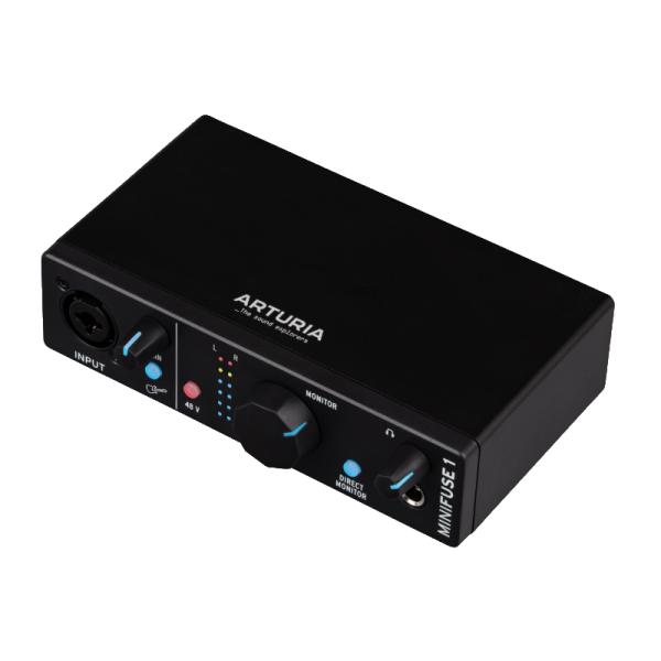 Arturia MINIFUSE 1 BK �u���b�N�@�I�[�f�B�I�C���^�[�t�F�C�X