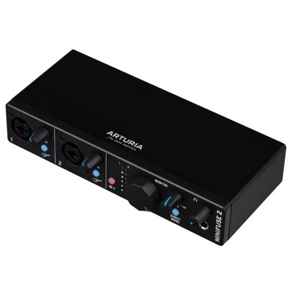 Arturia MINIFUSE 2 BK �u���b�N�@�I�[�f�B�I�C���^�[�t�F�C�X