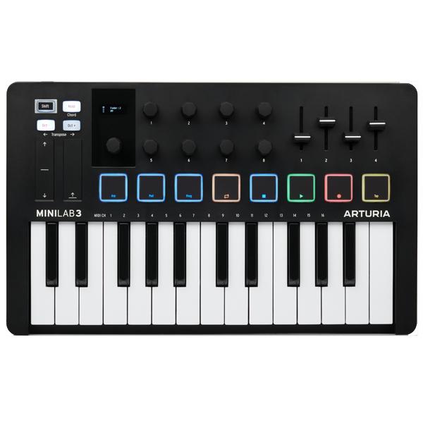 Arturia MiniLab MIDIコントローラー ArturiaのコンパクトMIDIコントローラーのMINILAB MK2 DEEP