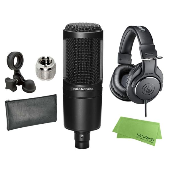 新品未開封【ATH-M20x WH】【AT2020 CWH】セット オーディオテクニカ AT2020 CWH ATH-M20x WH セット 公式限定