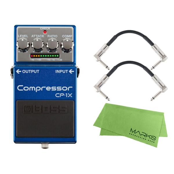 他サイト： BOSS Compressor CP-1X　+ モリダイラパッチケーブル2本 セット［マークス・オリジナルクロス付］ コンプレッサーの商品画像