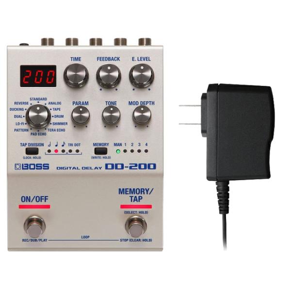 BOSS DD-200 + 純正ACアダプター PSA-100S2 セット エフェクター／ディレイ