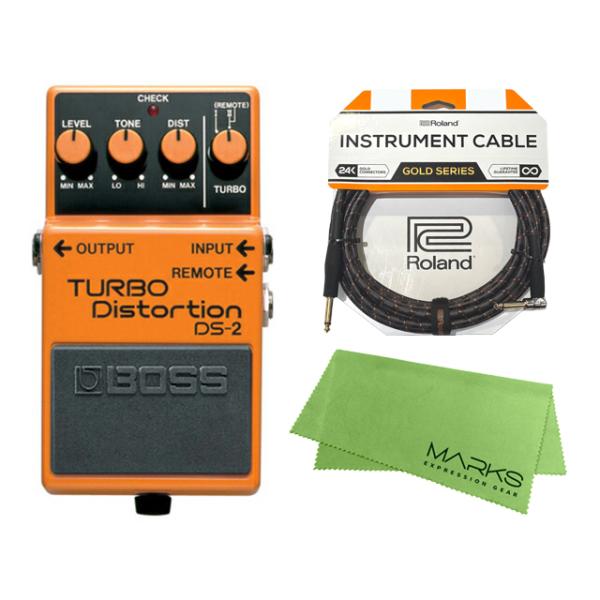 他サイト： BOSS TURBO Distortion DS-2 + Roland ケーブル セット［マークス・オリジナルクロス付］　コンパクトエフェクター 【配送区分A】の商品画像
