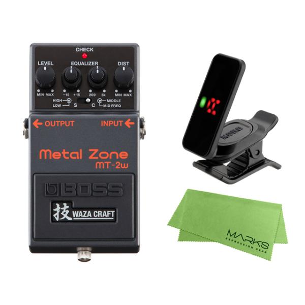 BOSS（ボス） BOSS Metal Zone MT-2w + KORG Pitchclip 2 PC-2 +