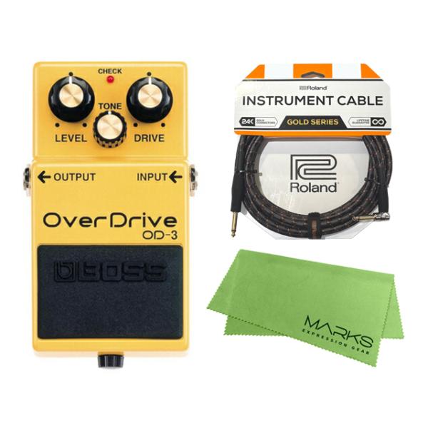他サイト： BOSS OverDrive OD-3 + Roland ケーブル セット［マークス・オリジナルクロス付］　コンパクトエフェクター【配送区分A】の商品画像