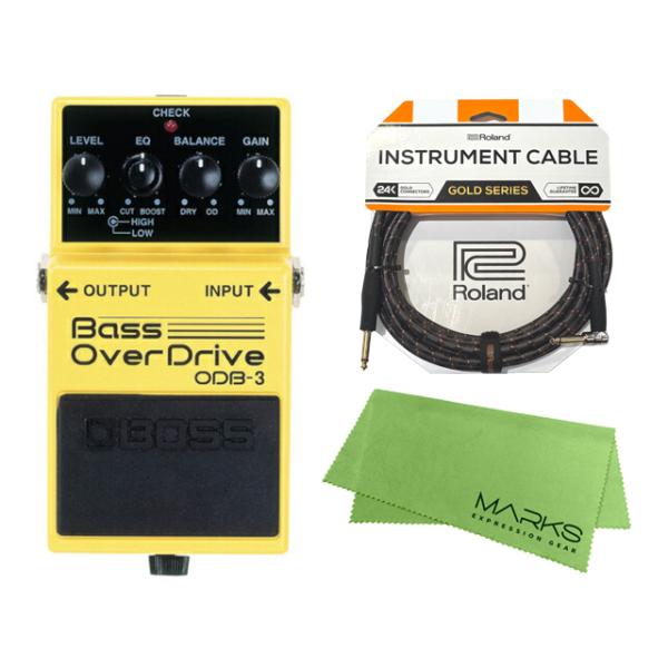 他サイト： BOSS Bass OverDrive ODB-3 + Roland ケーブル セット［マークス・オリジナルクロス付］　コンパクトエフェクターの商品画像