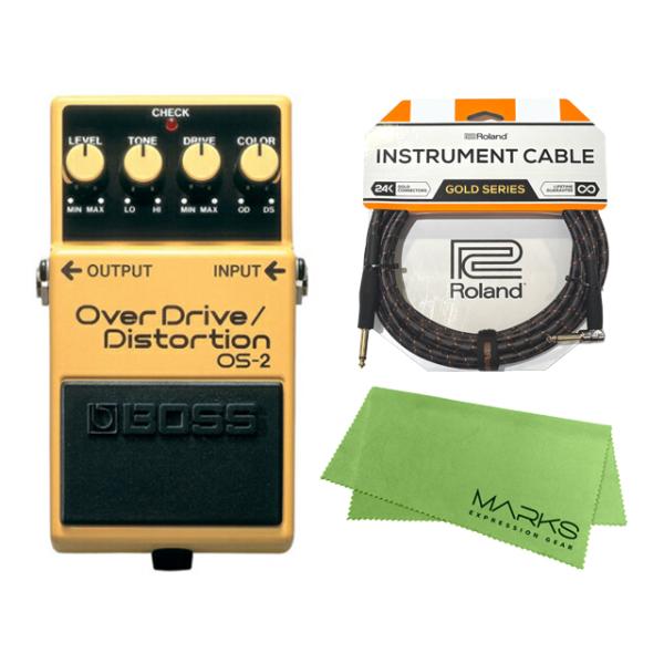 他サイト： BOSS OverDrive／Distortion OS-2 + Roland ケーブル セット［マークス・オリジナルクロス付］　コンパクトエフェクター【配送区分A】の商品画像