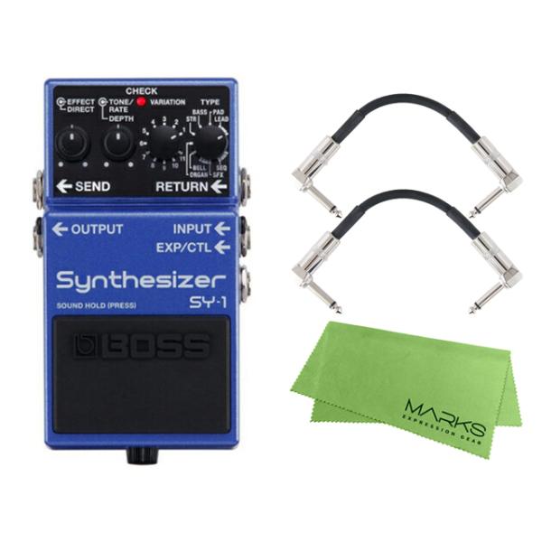 他サイト： BOSS SY-1 + モリダイラパッチケーブル2本 セット［マークス・オリジナルクロス付］　ギターエフェクター／シンセサイザーの商品画像