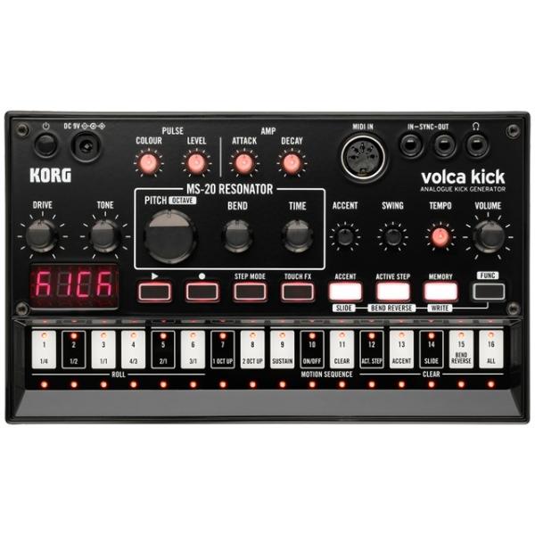 ■店舗在庫あります！即納可能!!■volca kickは、キックの音作りを追求するアナログ・キック・ジェネレーターです。MS-20前期型フィルターの強烈な発振音を軸にしたアナログ回路で、芯のあるキック・ドラムやヌケの良いキック・ベースなど、...