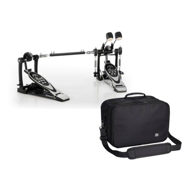 パールのエリミネーターペダルを受け継ぐデザインとフィールを持ち、リニアアクションツインチェーンドライブカムが高精度なビートを実現します。フル調整可能なユニバーサルジョイントがサブペダルとメインペダルのスムーズなアクションをもたらし、セッティ...