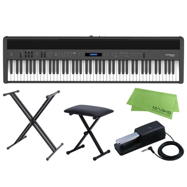 ローランド（Roland） Roland FP-60X-BK + キーボードスタンド +