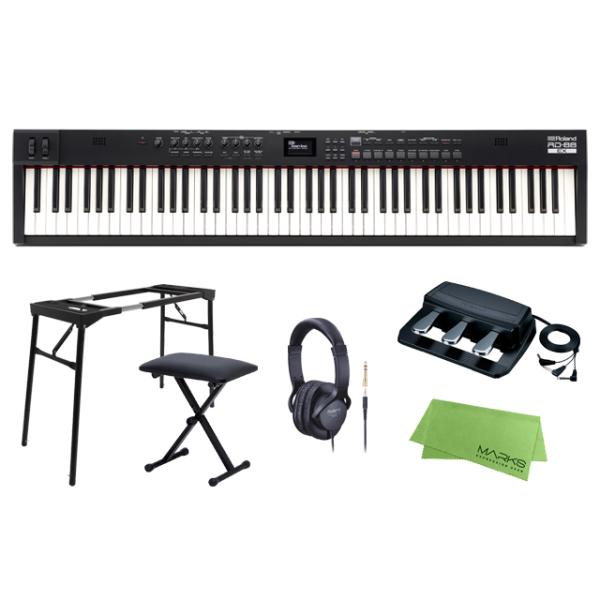 Roland RD-88EX スタンド+チェア+3本ペダル セット ステージピアノ