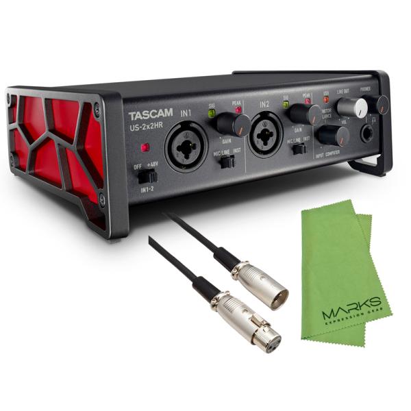 TASCAM US-2x2HR + audio-technica ATL458A/3.0 セット オーディオ 