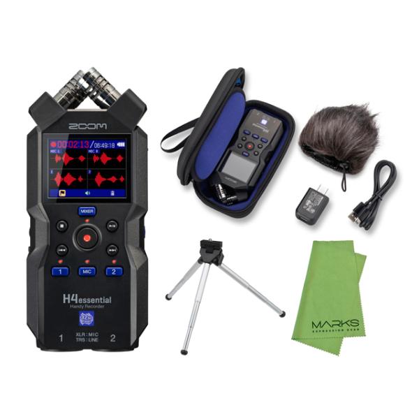 ズーム（zoom） ZOOM H4essential + APH-4e + ミニ三脚 + マークス