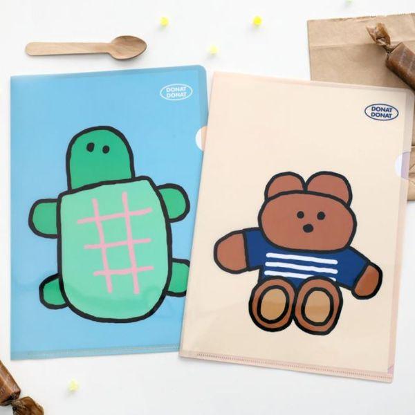 MARK'S（マークス） クリアファイル ケース A4 ベア 亀 アニマル