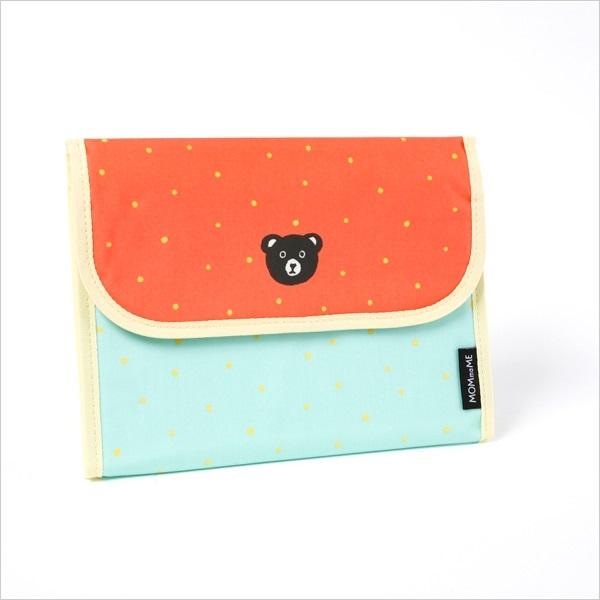 他サイト： 母子手帳ケース お薬手帳ケース マルチケース 育児ポーチ じゃばらタイプ 出産祝い プレゼント ギフト かわいい おしゃれ クマ 診察券 カードポケット付きの商品画像