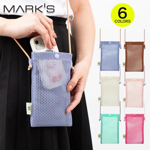 スマホショルダーポーチ マルチポーチ フォンサコッシュ スマホポーチ ポシェット おしゃれ かわいい 大人 メッシュコレクション マークス 推し活