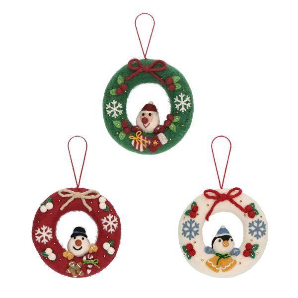 フェルトクリスマスリース モココ サンタ クリスマス Xmas インテリア 飾りデコレーション Mococo マークス Np Li28 Online Mark S 通販 Yahoo ショッピング
