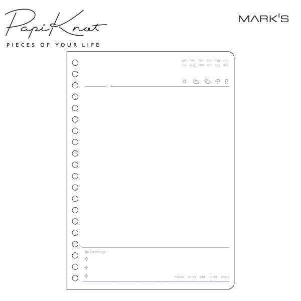 MARK'S（マークス） パピノット 日付フリー・1日1ページリフィル・A5