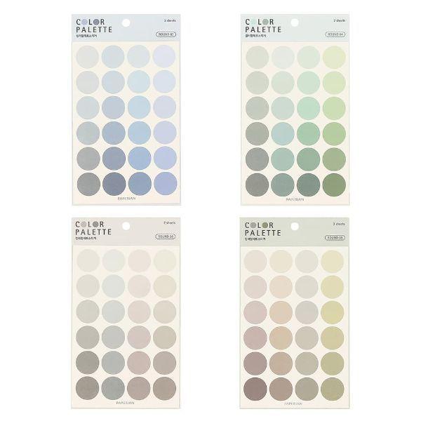カラーパレットステッカー シール ライフログ Paperian ペーパーリアン 韓国 文房具 ステーショナリー マークス Ppr St01 Online Mark S 通販 Yahoo ショッピング