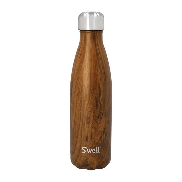 S'well ステンレスボトル・17oz・500ml チークウッド 水筒 保冷 S'well ステンレスボトル・17oz・500ml チークウッド 水筒 保冷