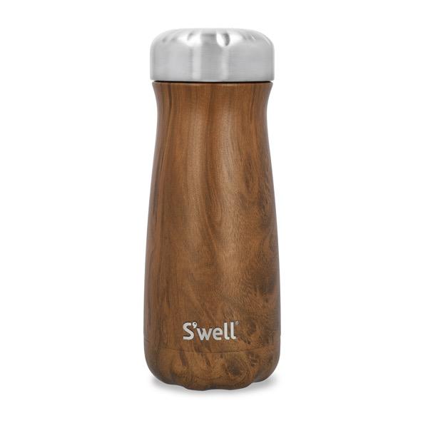 ステンレスボトル・16oz・470ml チークウッド 水筒 保冷 保温 プレゼント ギフト おしゃれ シンプル 大人 マイボトル S'well スウェル